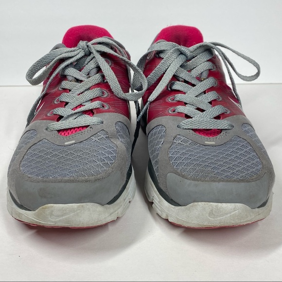 Nike Lunarglide 2 Running Sneakers Gray Pink Sz 8 - Picture 3 of 10